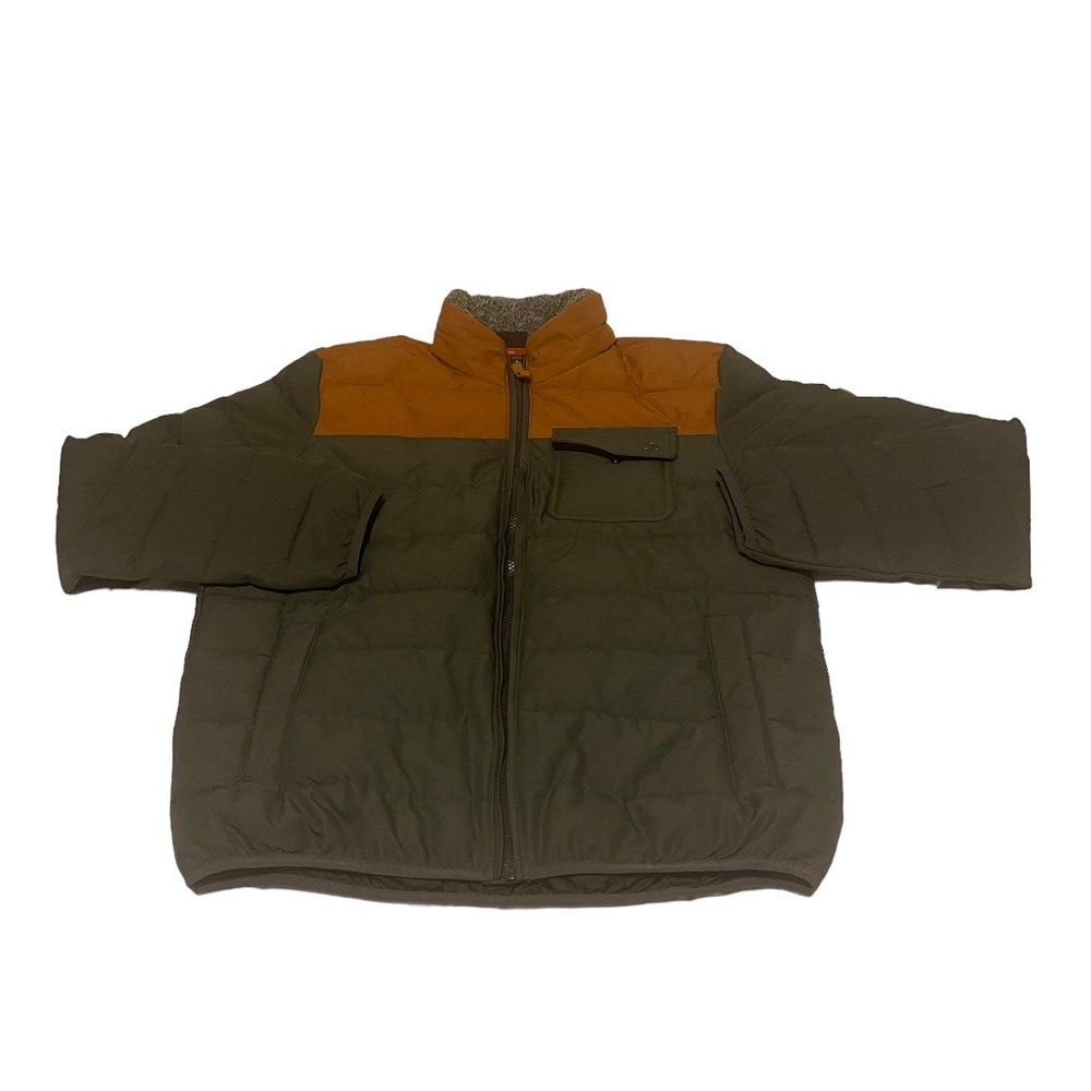 Gerry Jacket Men’s Medium‎ Gray Puffer Outdoors Casual Full Zip Pockets Solid